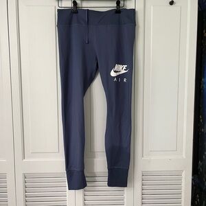 Nike  Navy Blue Leggings with White Nike Air Logo